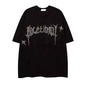 Camiseta de Manga Corta de Peso Pesado Personalizada al por Mayor, Confeccionada con Precisión con Pedrería de Alta Claridad - Product Image 1