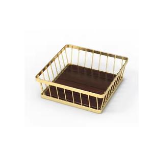 Porte-serviettes de forme carrée en métal porte-mouchoirs de couleur noire pour hôtel, restaurant et bureau - Product Image 6