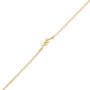 สร้อยข้อมือดีไซน์กิ่งใบเรขาคณิต งานฝีมือขายส่งจากตุรกี เครื่องประดับเงินแท้ 925 THEIA BRA-4505 สำหรับผู้หญิง - Product Image 3