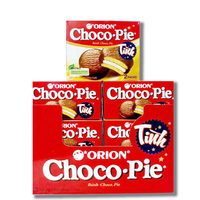 Vente chaude en gros Orion Choco Pie 396g-biscuits enrobés de chocolat-biscuits au chocolat