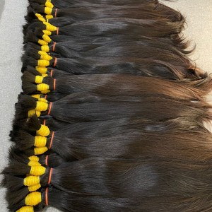 Natural Black Women's Full Color Hair <b>Toupee</b> Supplier Virgin Cuticle Aligned Bulk Human Hair Extensions - Product Image 2