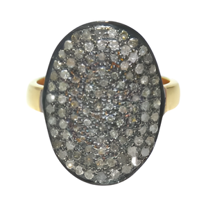 Anillo clásico de Plata de Ley 925 Natural Micro pavé diamante regalo de boda de moda joyería chapada en oro - Product Image 4