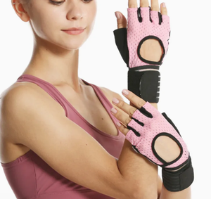 Guantes de Ciclismo Transpirables de Neopreno con Soporte para Muñeca, Diseño de Medio Dedo, Cierre con Cordones, Protección de Palma y Agarre Antideslizante para Levantamiento de Pesas - Product Image 1