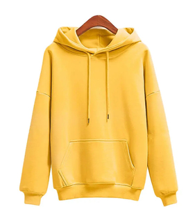 Sweat à capuche unisexe premium épais et respirant, coupe oversize, en polaire uni avec poche kangourou, broderie personnalisée, idéal pour l'hiver, vierge - Product Image 4