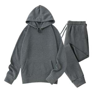 Sudadera de 2 piezas para hombre Quarter Zip Hoodie con pantalones de chándal Jogger Heavy Fleece Material Fleece Outfit - Product Image 5