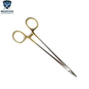 Portaagujas Mayo-Hegar de Acero Inoxidable, Instrumento Quirúrgico con Agarre de Precisión, Mordazas de Carburo de Tungsteno, Diseño Duradero - Product Image 4