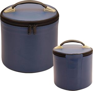Étui de luxe pour fez maçonnique en similicuir, boîte de rangement et de présentation, étuis pour casquettes maçonniques bleus - Product Image 1