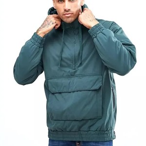 Chaqueta Bomber Deportiva Acolchada con Patrón de Camuflaje y Revestimiento Verde, Cierre de Media Cremallera, Impermeable y Resistente al Viento, para Primavera, Unisex - Product Image 1