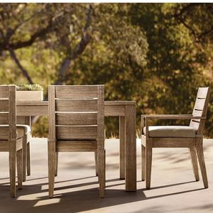 Oakspire The Addison Modern <b>Outdoor</b> Teak <b>Dining</b> Chair Solid Wood Garden Patio Chair Luxury Resort Furniture collection - Product Image 1