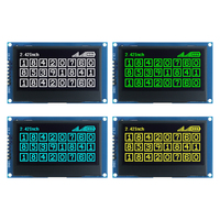 Modul OLED 2.42 inci serbaguna menampilkan ukuran layar 55.01x27.49mm, dimensi modul 71x43.5x6mm