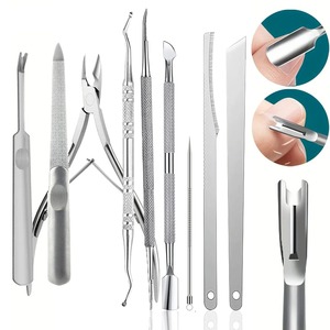 Stainless Steel Nail <b>Care</b> <b>Kit</b> with Sharp Ingrown Toenail Removal Cuticle Trimmers Nail Nippers <b>Foot</b> Repair Tools - Product Image 1