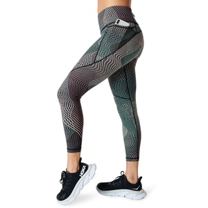 High Quality <b>Women</b> Yoga <b>Legging</b> <b>With</b> Power <b>Pocket</b> Workout <b>Leggings</b> Crafted from super stretch tech fabrics Workout <b>Women</b> <b>legging</b> - Product Image 3