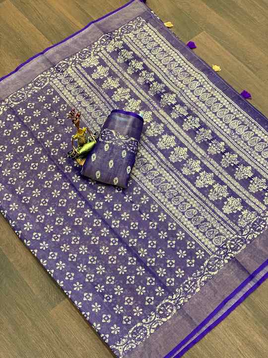 Premium Quality Summer Cotton with Beautiful Batik Digital Print Sari for Women