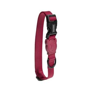 Luxury Bordeaux Leather <b>Pet</b> <b>Collar</b> Reflective Durable Waterproof Features Customizable Outdoor Training <b>Collar</b> Decorative Rivet - Product Image 1