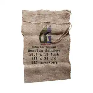 88x38 cm 157g sac de sable en toile de jute pour construire des digues de contrôle de l'eau sacs de sable en toile de jute sac de sable en jute Goodman Global Bangladesh