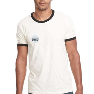 Bella Canvas Producto de la marca Ladies Relaxed Jersey de manga corta Crew Ringer V-Neck T Shirt - Product Image 5