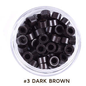 Accessoires pour extensions de cheveux, 500 pièces, micro-perles en silicone de 5 mm - Product Image 1