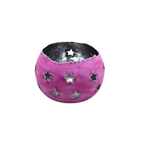 Nouveau support votif rond en fer décoratif rose Meena pot de bougie pour salon et table décoration d'éclairage de noël - Product Image 1