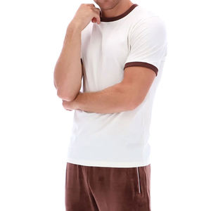 เสื้อยืดผ้าฝ้ายโพลีเอสเตอร์สำหรับผู้ชายเสื้อยืดพิมพ์ลายโลโก้แบบกำหนดเอง2025 - Product Image 5