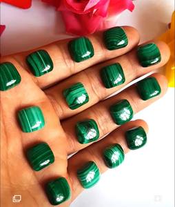 Cojín de malaquita hecho a mano de 10mm, piedra preciosa Natural Certificada IGI para joyería elegante, regalos de Navidad, piedras preciosas sueltas a granel - Product Image 1