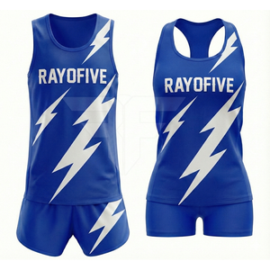 Diseña Tu Propio Logotipo, Uniforme Personalizable de Atletismo, 100% Poliéster, Antibacteriano, Ligero, Transpirable, Ropa de Práctica - Product Image 2