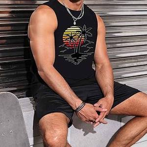 Camisetas sin mangas de algodón para hombre, estilos informales transpirables para fitness, servicio de impresión OEM profesional, gran oferta de talla grande para uso en gimnasio - Product Image 6