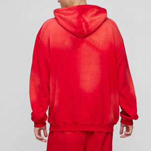 Sudadera con Capucha Personalizada con Lavado Ácido, 370 g/m², 100% Algodón, Corte Regular, Estilo Urbano, Diseño de Logotipo Personalizado, para Hombre, Otoño, Alta Calidad - Product Image 2