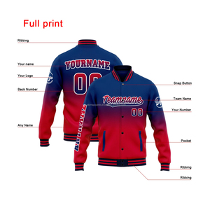 Custom <b>Varsity</b> <b>Jacket</b> Retro College Style Polyester Fleece Letterman Wear with Stand Collar Embroidery - Product Image 4