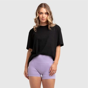 Nuevas llegadas personalizadas, venta al por mayor, de manga corta Camiseta larga barata para mujer, camiseta de moda de alta calidad para mujer - Product Image 2