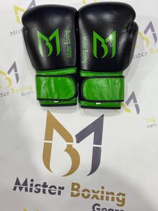 Mister Boxing Guantes de cuero genuino personalizados Equipo de entrenamiento profesional Colores y logotipo personalizables para uso en el gimnasio - Product Image 3