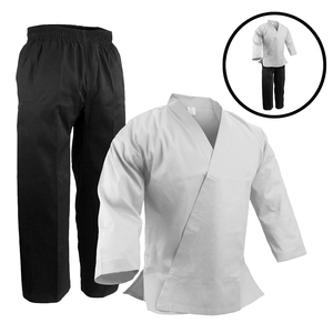 Uniforme de karaté personnalisé de couleur bleue et noire pour hommes OEM Arts martiaux Tendance Uniforme de karaté en coton - Product Image 4
