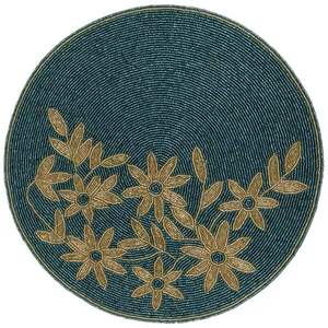 Napperon perlé fait à la main accessoire de broderie projet de perles cousu à la main motif de perles de rocaille napperon fait à la main - Product Image 3