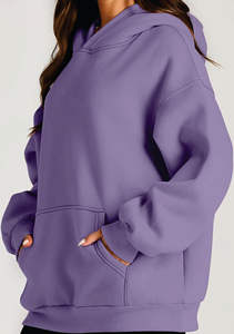 เสื้อฮู้ดผ้าถักโอเวอร์ไซส์สำหรับผู้หญิง, เสื้อสเวตเตอร์ขนแกะที่สมบูรณ์แบบสำหรับฤดูใบไม้ร่วง/ฤดูหนาว - Product Image 4