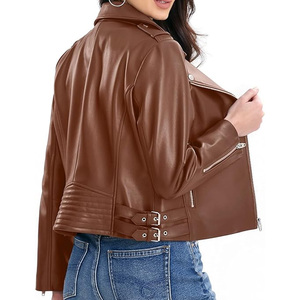 Chaqueta de piel sintética para Mujer | Chaqueta de piel sintética Chaqueta de piel fina para mujer - Product Image 4