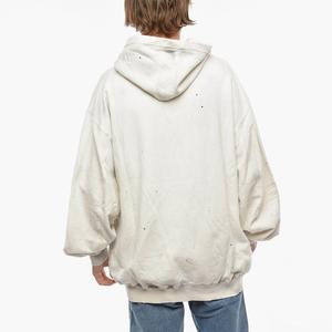 Conjuntos Casuales de Invierno de Talla Grande con Sudadera con Capucha y Pantalones Deportivos Acampanados con Diseño Recortado y Estampado DTG Personalizado OEM Unisex de Corte Regular - Product Image 4