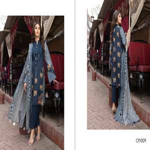 Vestidos Casuales de Algodón de Alta Calidad, Marca India y Pakistaní, Estilo Étnico Tradicional, Salwar Kameez sin Costuras, Camisa con Estampado Lawn y Dupatta - Product Image 2