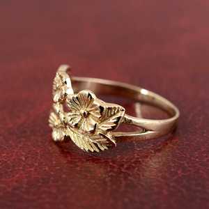 Handmade Brass Floral <b>Ring</b> Gold Plated Flower <b>Dainty</b> Wholesale <b>Ring</b> For Women - Product Image 3
