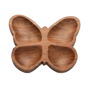 Usine en gros meilleur Unique fait à la main tourné en bois sculpté carré camphre bol assiette utilisée pour servir des collations japonais - Product Image 2