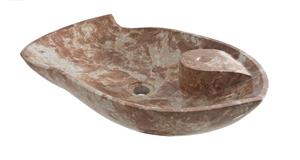 Lavabo de Piedra de Río Natural Ovalado de un Solo Orificio con Diseño Tradicional para Villa u Hotel - Product Image 6