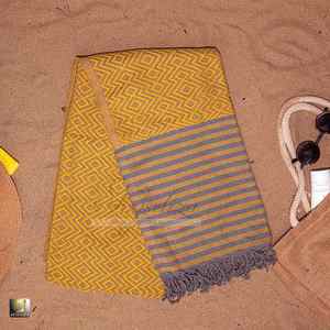 Ultra Plush Velour Cotton <b>Beach</b> <b>Towel</b> Sand Resistant Smooth Breathable Surface <b>Lightweight</b> Design with Soft Finish Eco-Friendly - Product Image 2