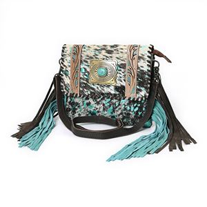 Bolso bandolera de cuero genuino hecho a mano para mujer - Product Image 2