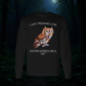 Camiseta de Manga Larga con Diseño de Búho Silvestre del Este, un Pájaro que Me Encanta - Producto Promocional - Product Image 3