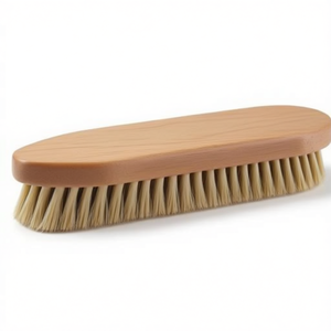 Pointed Front Rounded Back Scrub <b>Brush</b> with Beard Cleaning <b>Brush</b> - Product Image 3