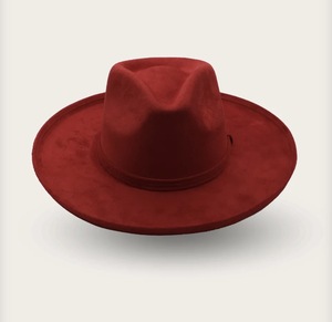 Chapeau Fedora en polyester brodé à la main, bord plié, plusieurs couleurs, style formel, utilisation quatre saisons, extérieur, unisexe, adulte - Product Image 1
