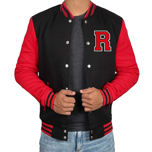 Nueva llegada logotipo personalizado Varsity suelta Casual Varsity Sport Jersey chaqueta de béisbol chaqueta para hombres ropa para hombres - Product Image 5