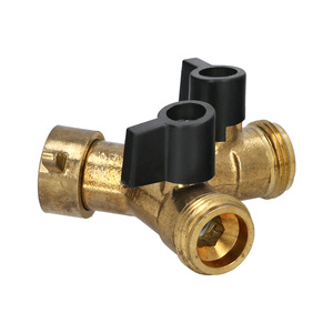 Adattatore per Tubo in Ottone con 2 Ingressi Maschio 3/4" e Uscita Femmina 3/4" - Product Image 1