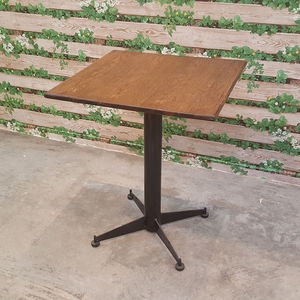 BCFBC01 - Mesa de Centro de Estilo Industrial para Sala de Estar, Duradera, de Madera y Goma, con Patas Cuadradas de Hierro - Product Image 2