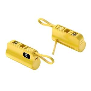 Câble intégré 5000mAh Mini Power Bank avec support Chargeur rapide portable <span class=keywords><strong>Batterie</strong></span> <span class=keywords><strong>externe</strong></span> pour <span class=keywords><strong>iPhone</strong></span> Type-C - Product Image 2