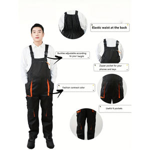 Overol de Trabajo de Poliéster de Alta Calidad con Antibacteriano, Talla Grande, Mangas Completas Cubiertas, Decoración de Botones, Talla Personalizada para Unisex - Product Image 3