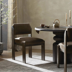 Modern Upholstered <b>Dining</b> <b>Chair</b> Cushioned Side <b>Chair</b> Wooden Leg <b>Dining</b> Seating for Home Restaurant - Product Image 6